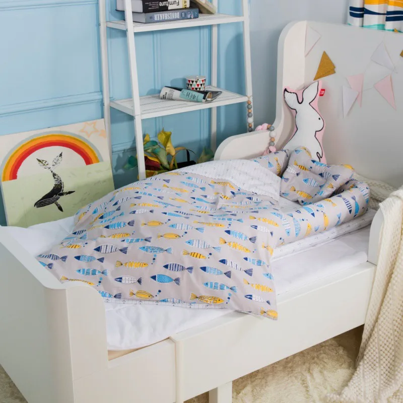 Fashion Baby Bedding Quilt Pillow Mattresses Sheets Bumpers Home Baby Travel Bed Cartoon Blanket Cradle Bed Throw Bed Cover