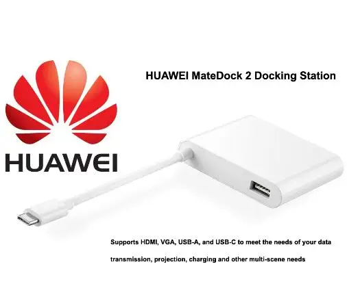 HUAWEI MateDock 2 Док-станция для ноутбука подходит для Mate20 Pro X MateBook D X Pro E кабель для передачи данных