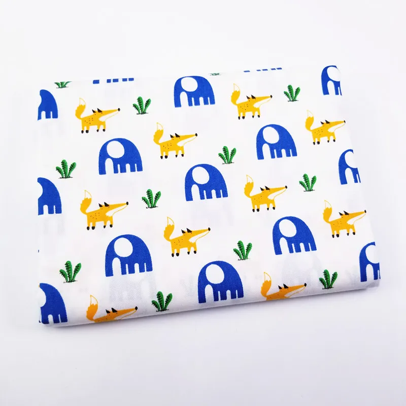 Ткань лоскутного одеяла хлопка; принт с животными и героями из мультфильмов; 50X40 см Ткань для DIY Швейные ткани рукоделие Материал для детей и куклы