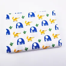 Ткань лоскутного одеяла хлопка; принт с животными и героями из мультфильмов; 50X40 см Ткань для DIY Швейные ткани рукоделие Материал для детей и куклы