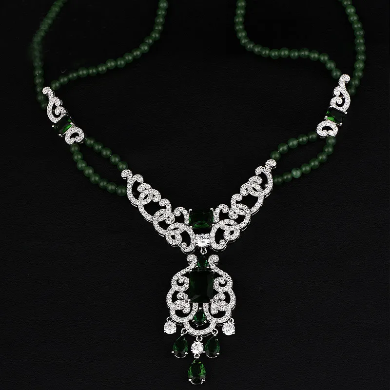 

2016 New Water Drop Bridal Jewelry Sets Crystal Jewelry Set Four Colors Full CZ Bridal Party Jewelry Sets For women