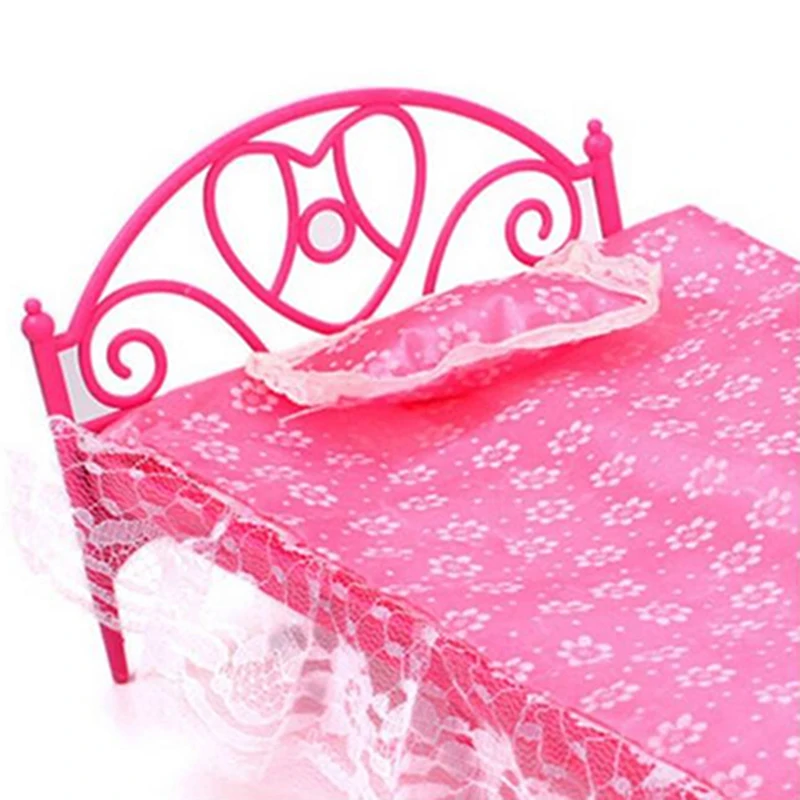 aliexpresscom buy free shipping plastic miniatures bedroom furniture single bed with pillow and bed sheet for barbie dolls dollhouse kids gift from - Shipping Bedroom Furniture aliexpresscom buy free shipping plastic miniatures bedroom furniture single bed with pillow and bed sheet for barbie dolls dollhouse kids gift from - Shipping Bedroom Furniture
