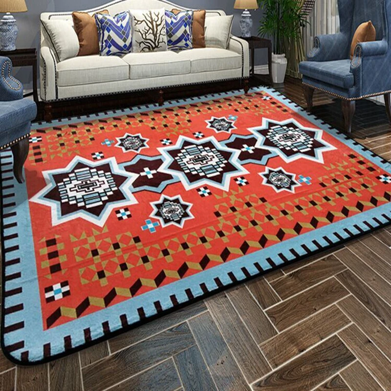 Современные Геометрические классические узоры мягкие коврики старинный ковер Европейский стиль домашний декоративный ковер коврики для гостиной коврики для спальни
