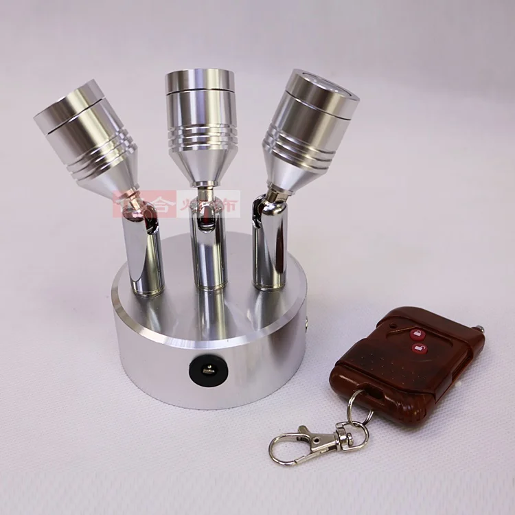 Лампа с дистанционным управлением, перезаряжаемая батарея, прожектор с блоком питания, поглощающий стеклянный шкаф-витрина, лампа, очки ZH