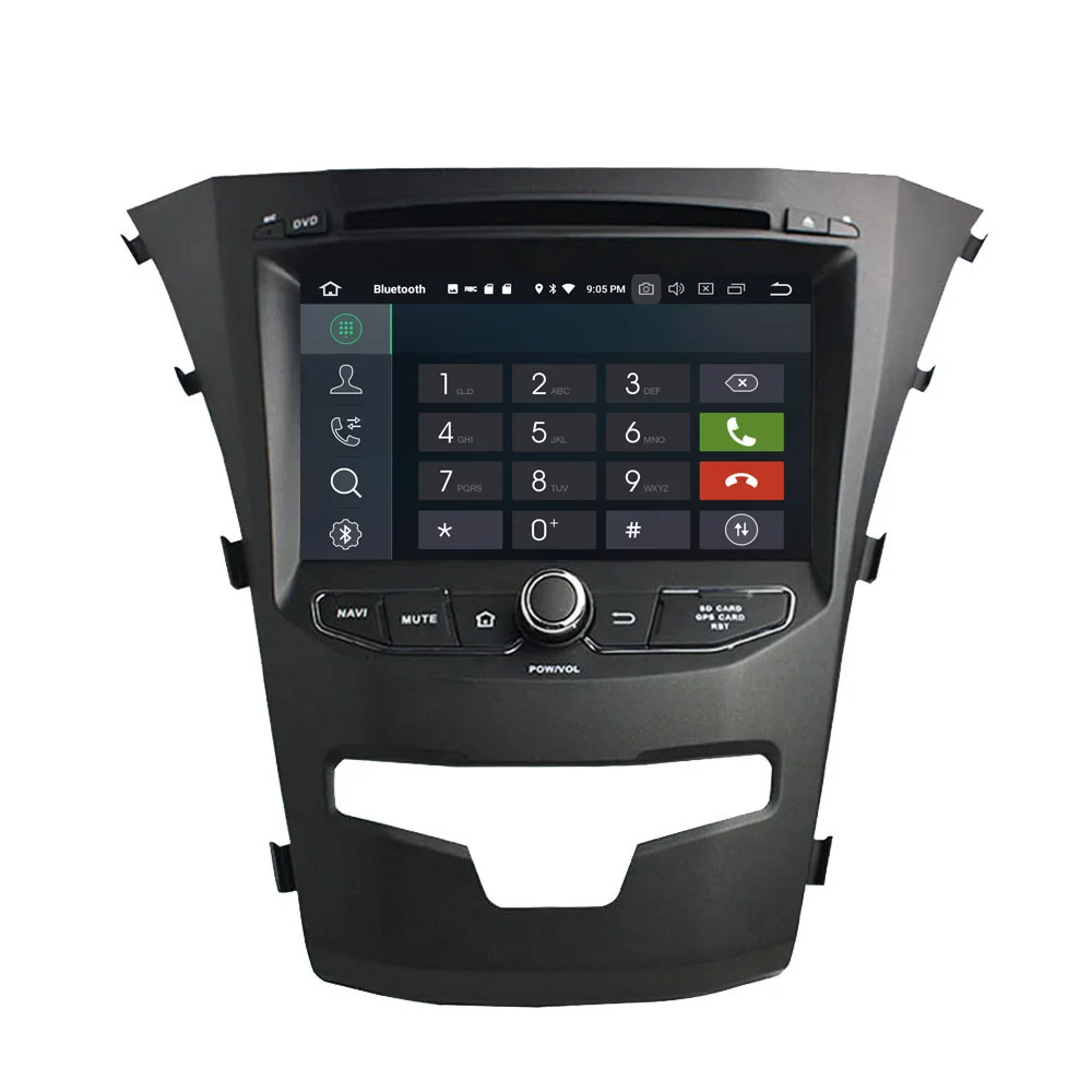 Clearance 4G RAM Android 9.0 Octa-core Car DVD Player for SsangYong Korando Actyon 2014-2017 Radio GPS Navigation WiFi DVR SWC Audio Video 2