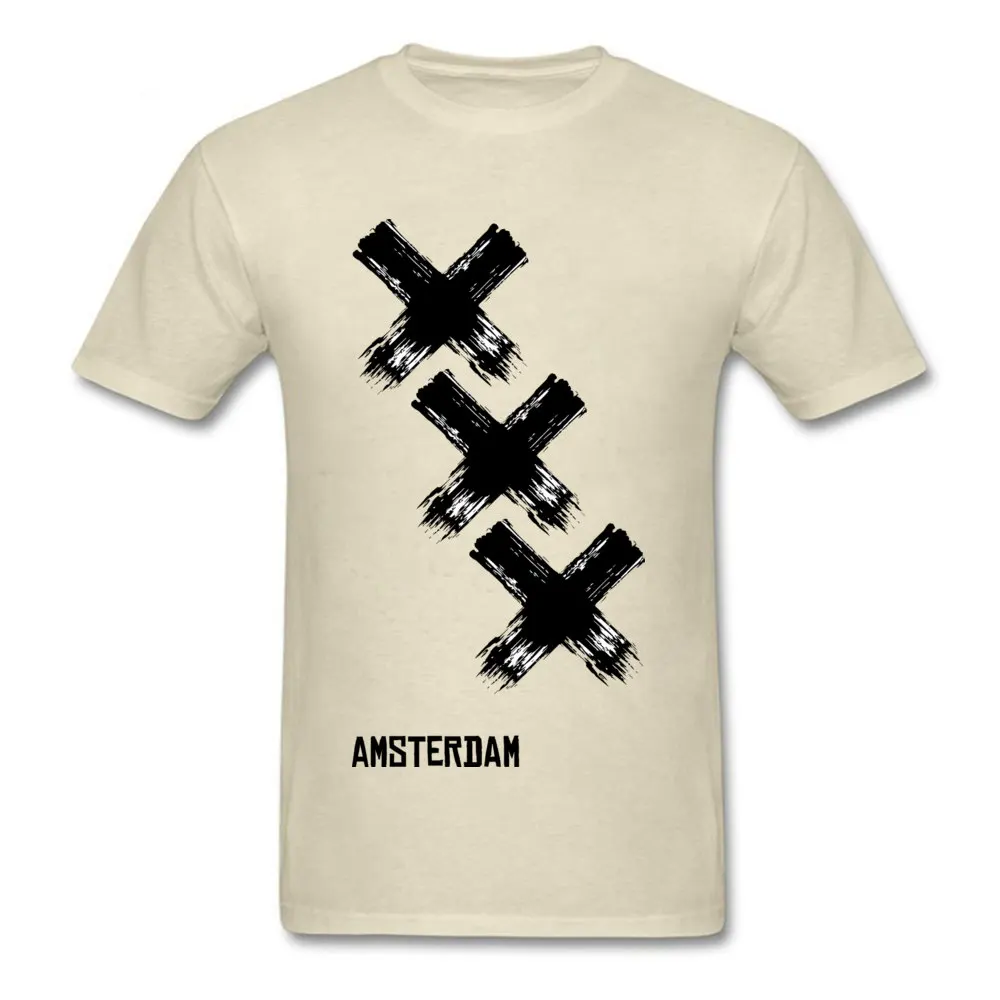 Tops & Tees Amsterdam Dry Brush Summer Discount Normal Short Sleeve 100% Cotton Crew Neck Mens T Shirts Normal Tops Tees Amsterdam Dry Brush beige