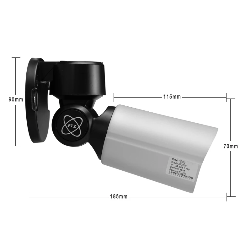 BFMore 2.0MP SONY IMX323 Мини PTZ IP камера H.265 Облачное хранилище открытый 4X оптический зум P2P
