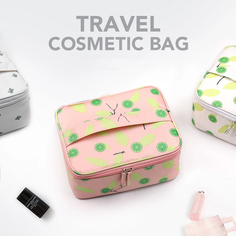 

Youda Korean Fashion Travel Cosmetics Cases Multi Color Cosmetic Bag Compartment Foldable Ladies Makeup Bags Storage Pouch
