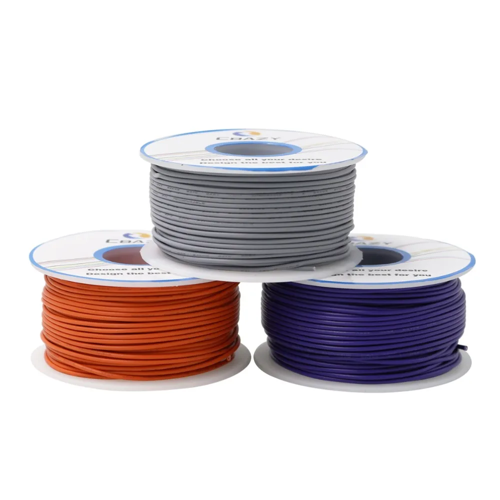 50 м многожильный провод 28AWG 10 цветов UL1007 экологически благоприятный электронный