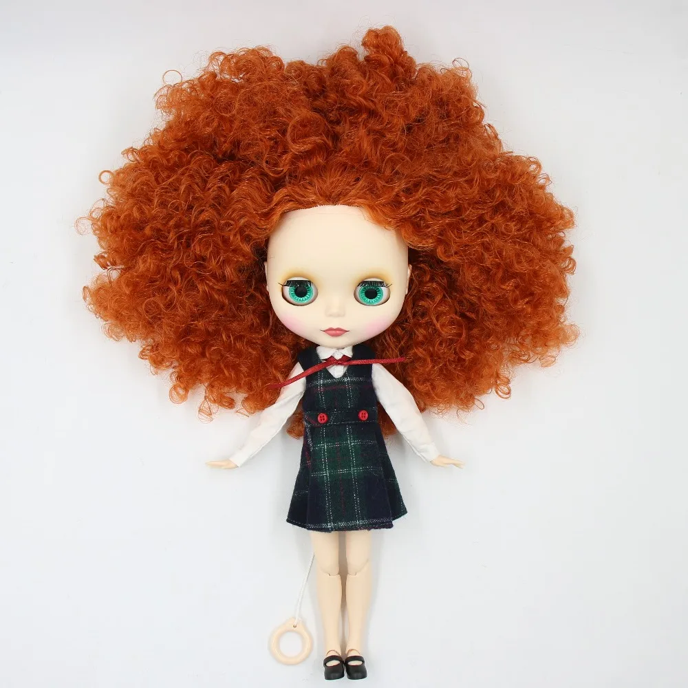 Neo Blythe Doll with Ginger Hair, White Skin, Matte Cute Face & Custom Jointed Body 4