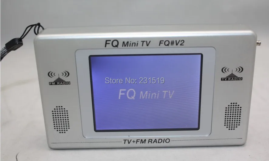 Portable FQ Mini Analog Television TV with FM Radio VHF/UHF/L/H/A/B FQ