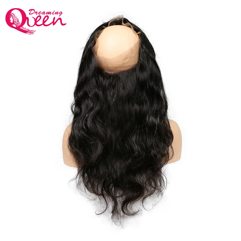 360 Lace Frontal Closure Brazilian Body Wave Human Hair Pre Plucked Closure Free Part With Baby Hair Dreaming Queen Remy Hair brazilian-body-wave-frontal