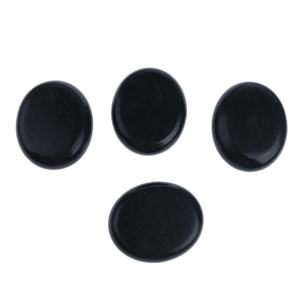 4 Pieces Spa Massager Stones Rock Energy Stone Volcani Stone For Body Facial Shoulder Care