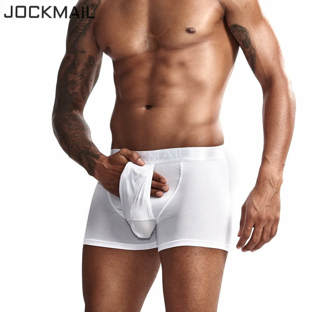 Трусы боксеры JOCKMAIL мужские выпуклые пикантное нижнее белье для мужчин
