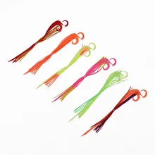 50 Bundles Silicone Rubber Skirt Trailer Replacement for Slider Jigs Tai Kabura Octopus Madai Squid Snapper Jigging Fishing Lure 1pc 50g 1 8oz salty rubber jigs bottom madai jig with rubber hook squid trolling fishing lures snapper jigs