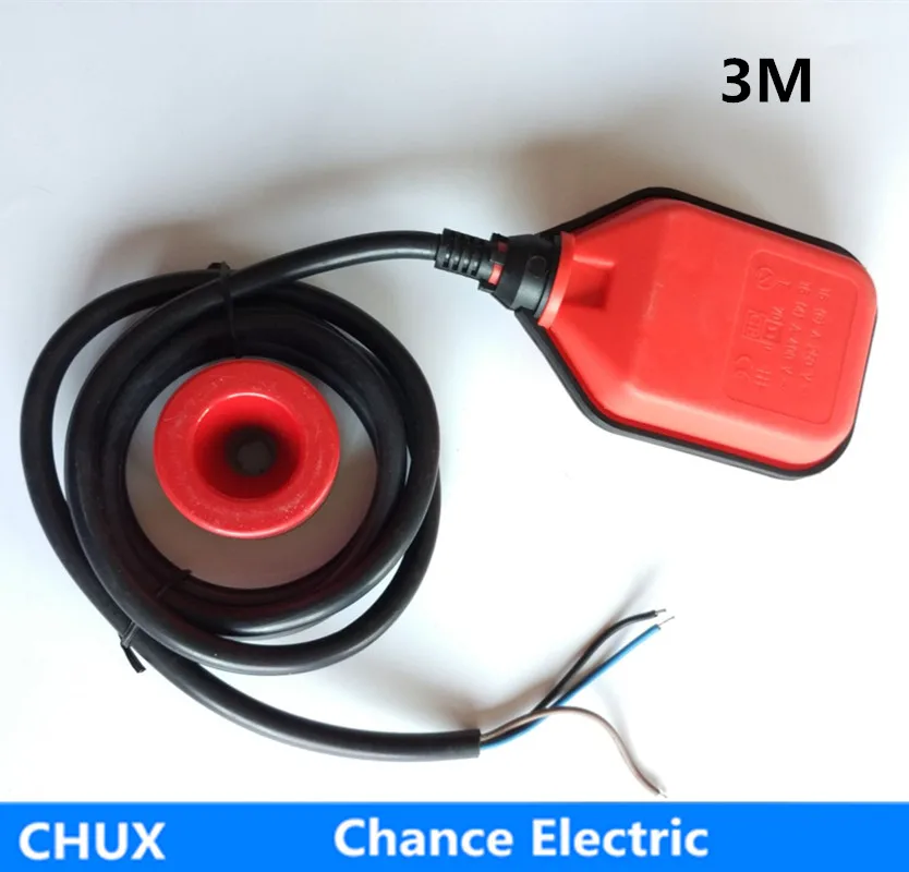 

3m cable length square type red Float Pressure Switch for Industry tank Fluid Level Sensor (CX-M15-1)