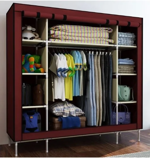 Folding Portable Light Fabric Cloth Wardrobe Closet,Big DIY