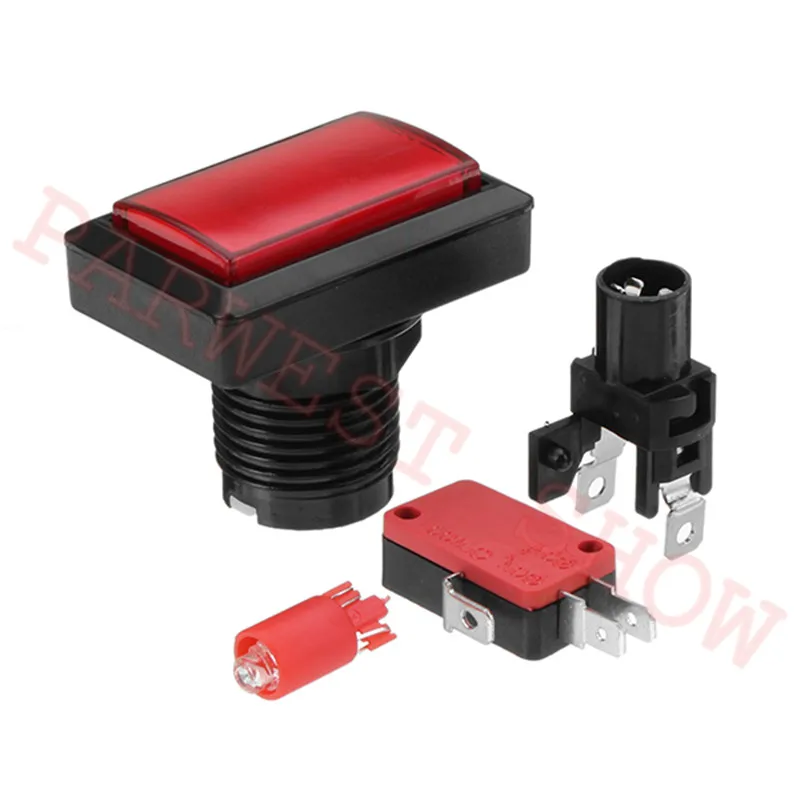 10 pçs lote 50*33mm Retângulo botão Arcada