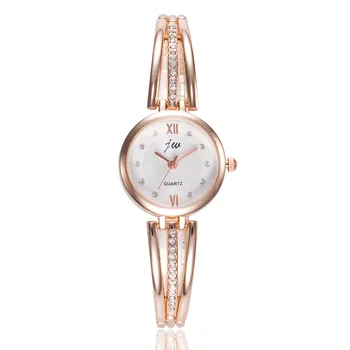 

JW Ladies Watch Luxury Brand Rose Gold Stainless Steel Wrist Watches For Women Crystal Jewelry Bracelet Quartz Watch Clock Women