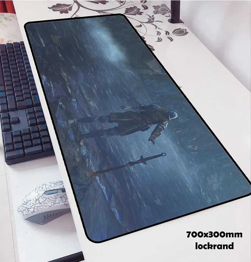 Цена Коврик для мыши Dark Souls 700x300x3 мм, коврик для мыши, коврик для компьютера, популярный игровой коврик для мыши для геймера, коврик для мыши с клав...