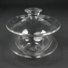 "King tea Mall" Стеклянная чайная посуда Gaiwan емкостью 80 мл, 120 мл для китайского чая Gongfu