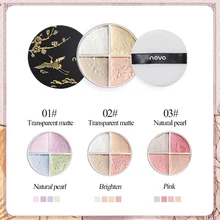 4 цвета макияж порошок свободный порошок стойкий увлажняющий контроль масла осветляет кожу