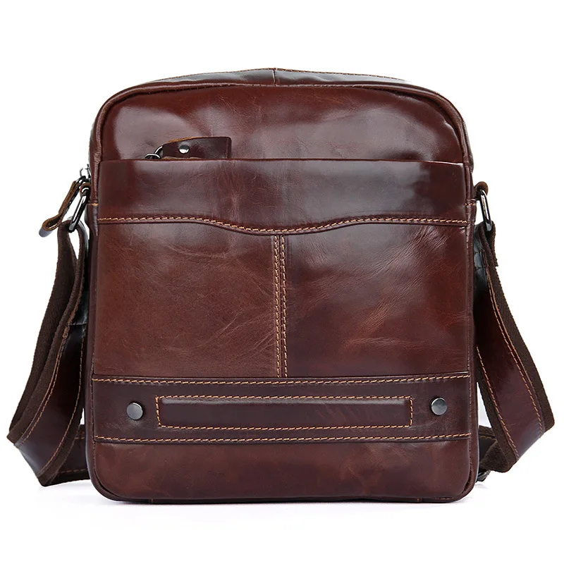 Men's Crossbody Bags Genuine Leather 2019 Man Messenger Shoulder Bag Vintage Fashion Brand Mini Cow Male |