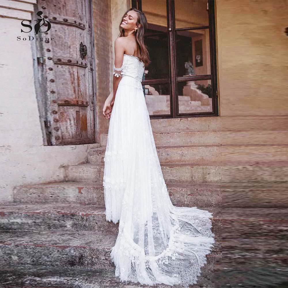 bohemian-a-line-off-shoulder-wedding-dresses4