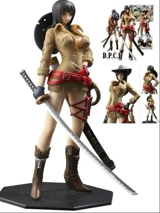 

28cm ONE PIECE Nico Robin Miss Allsunday Action Figure Model Toys Dolls Anime Cartoon jeans clothes xmas gift free shipping