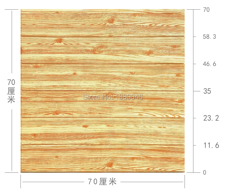 10 шт. Большой размер 70x70 см 3d стикер стены анти-вспенивание деревянные стены шаблон жизни Наклейки для декора комнаты ТВ фон