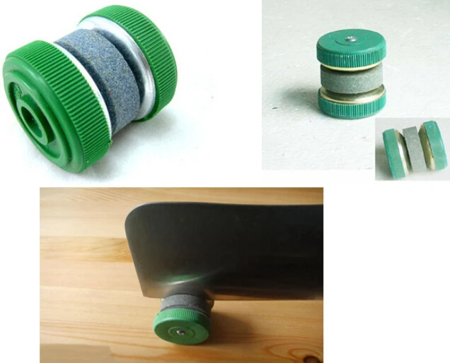 

2016 New Portable Grinding Circle Kitchen Stone Abrader Two Wheels Knife Sharpener