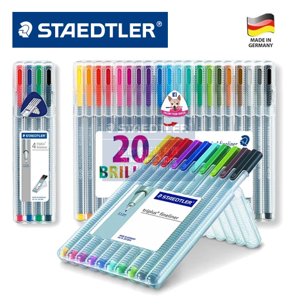 Германия STAEDTLER цветная волоконная гелевая ручка 334 SB20 гелевая ручка 4 | 10 | 20 цвет Secret Garden гелевая ручка GD Awards продукт 1 Набор