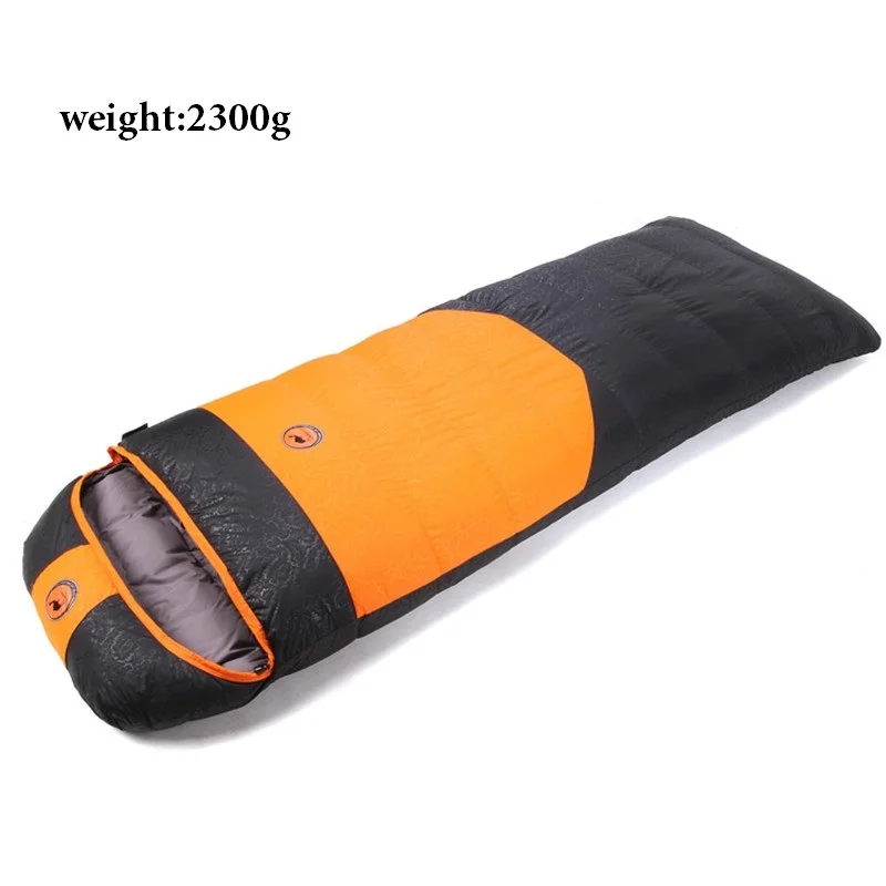 Camcel сверхлегкий спальный мешок для кемпинга белый утиный пух спальный мешок для 2300 г - Цвет: orange