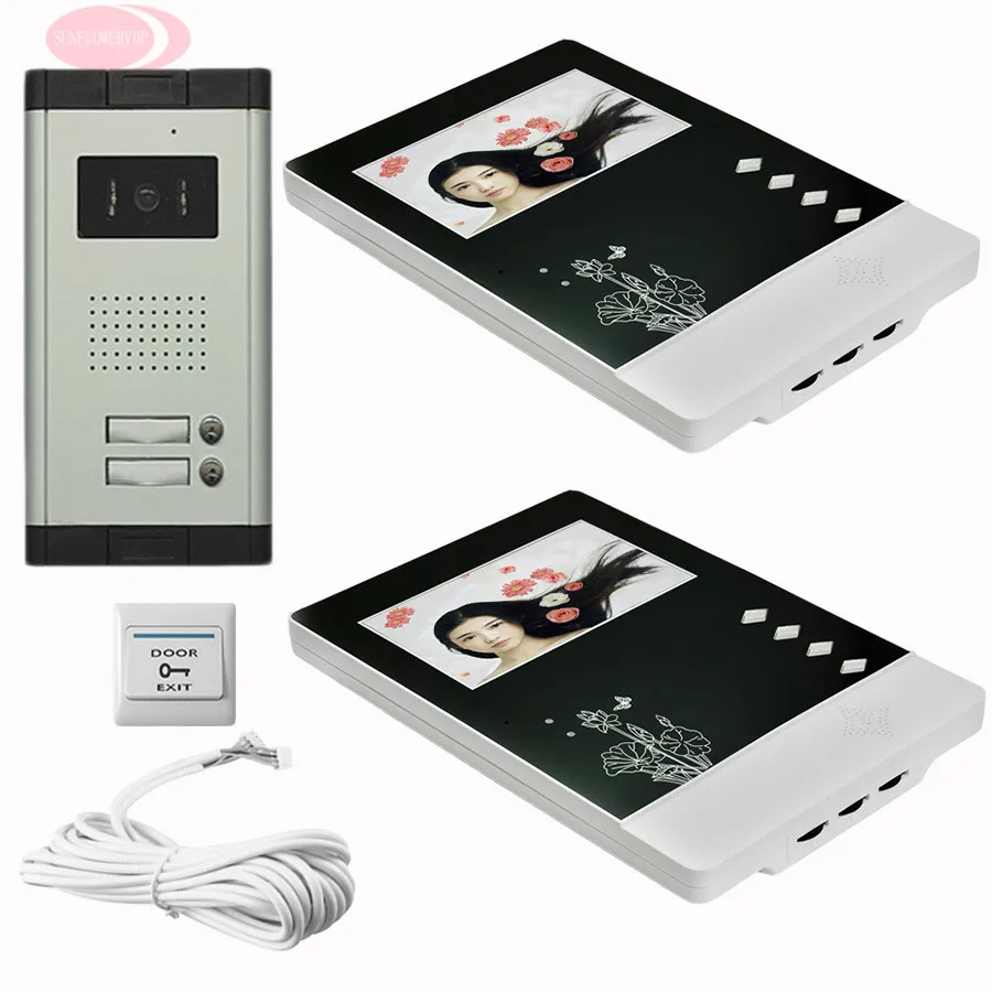 SUNFLOWERVDP Video Door Phone Intercom System Ding Dong Doorbell Outdoor Unit IR Night Vision Apartment Building Video Intercom SUNFLOWERVDP Video Door Phone Intercom System Ding Dong Doorbell Outdoor Unit IR Night Vision Apartment Building Video Intercom