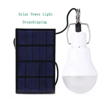 

Camping Light Outdoor LED Solar Power Light Rechargeable Portable Emergency Tent Fishing Lamp Solar Bulb Panel Lighting