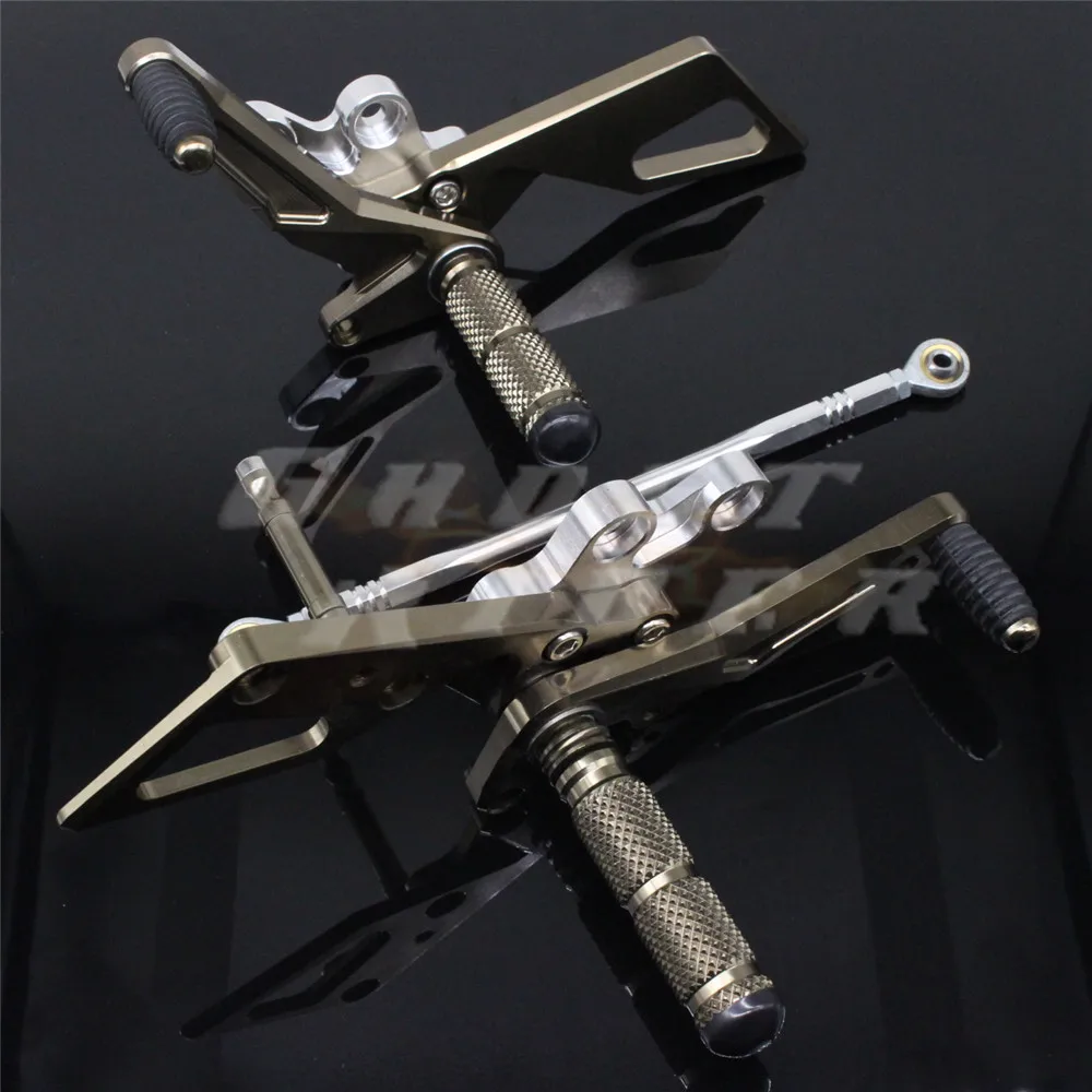 

Adjustable CNC Rearset Rear set Foot Rest Pegs aluminum Rearset Rear Set CNC Foot Pegs Rest Footrest fits for YAMAHA YZF R15 201