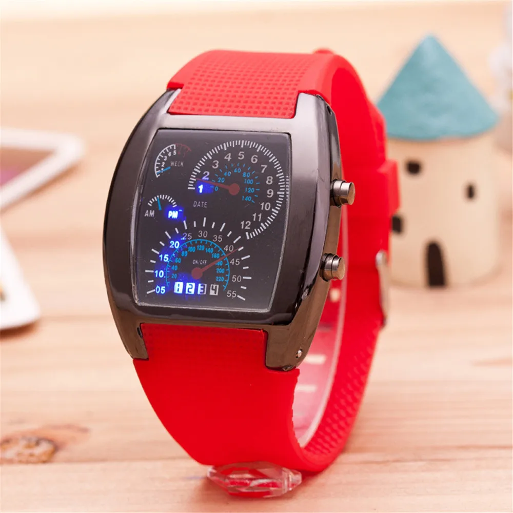 Высокое качество LED Авиации часы Дизайн дамы sloggi Кварцевые Часы Женщины