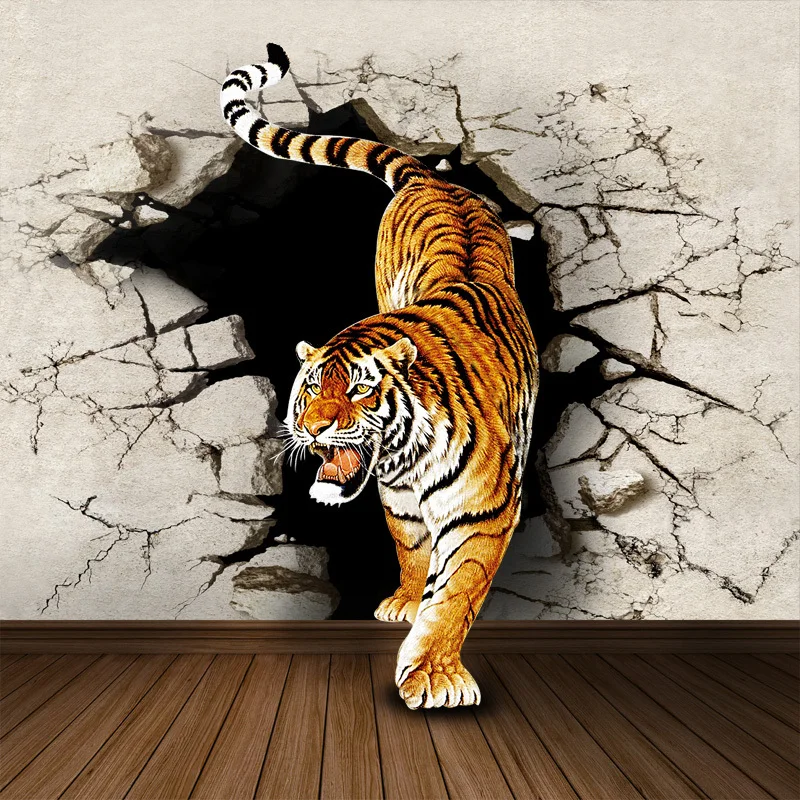 3 д звери. Тигр 3. Тайгер Тайгер 3д. Фотообои на стену животные. Фотообои с животными на стену.