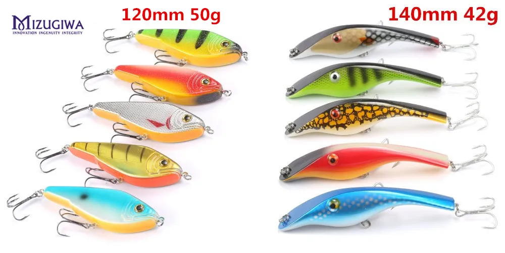5pcs-Zalt-Musky-Muskie-Pike-Rare-Jerkbait-5pcs-Pike-Buster-Jerk-Big-VIB-Baits-Hooks-Fishing_