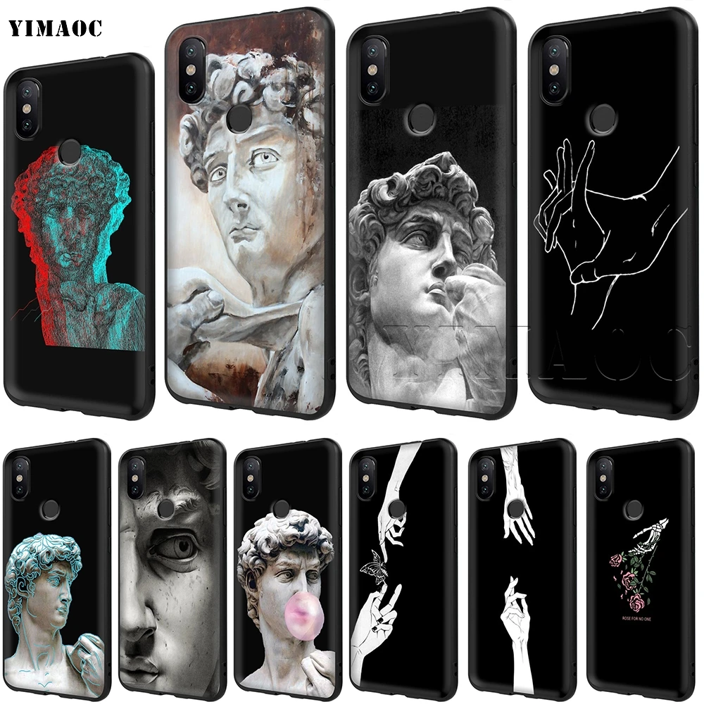 

YIMAOC David Statue Soft TPU Case for Xiaomi Redmi mi Note MAX 3 6 6A 7 mi6 mi8 9 se a1 a2 Pro Lite go pocophone f1