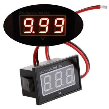 baratas 24 V 36 V 48 V Carrinho De Golfe Digital Medidor De Tensão Bateria DC15-120V Club Carro Vermelho L22