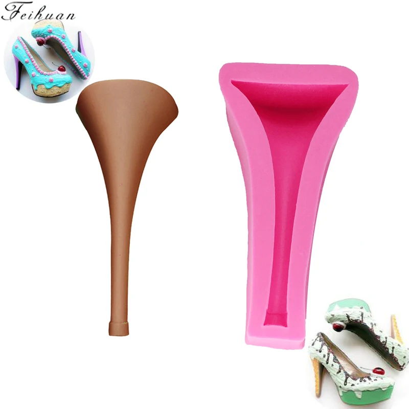 

Feihuan High heels Silicone Mould Fondant Mold Cake Decorating Tools Chocolate Gumpaste Molds Kitchen Baking Accessories FM149