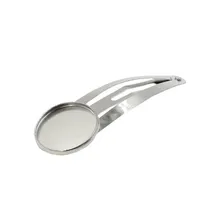 Fit 18 мм кабошонов металлический простые шпильки для волос настройки заколки для волос защелкивающиеся зажимы аксессуары для DIY заколки для волос 20 шт./лот K03193