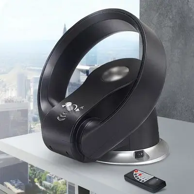 Us 86 0 Table Floor Electric Bladeless Fan With Remote Control 110v 220v No Blade Fan Air Fan Natural Wind Free Shipping In Fans From Home