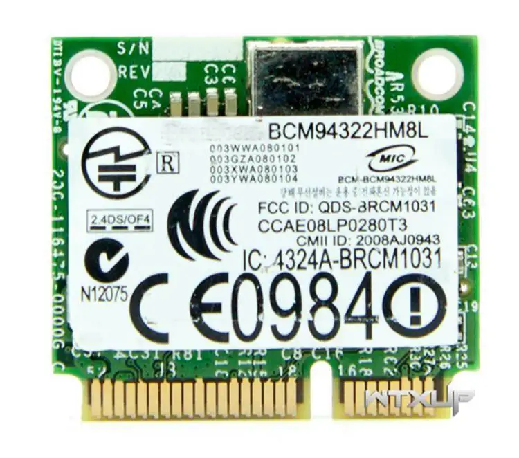 Мини драйверы PCI E DW1510 BCM94322HM8L Wi Fi беспроводная сетевая карта Mac OS для hackintosh 2 4 и 5G 300 м|Зарядные устройства| |