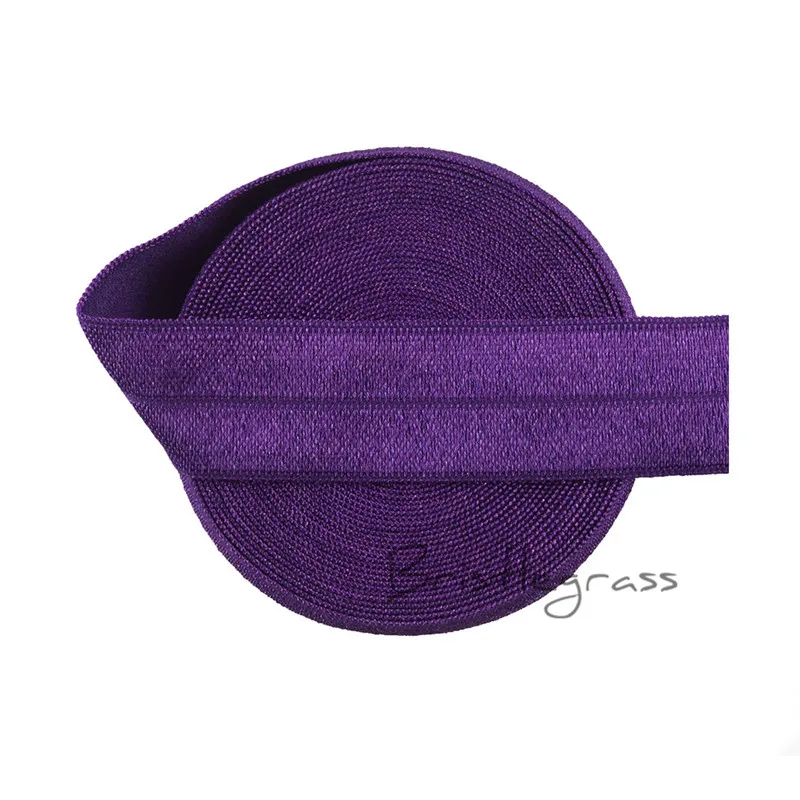 BRISTLEGRASS 5 ярдов 3/4 &quot20 мм Слива FOE Fold Over Elastics Spandex атласные ленты для детей повязка