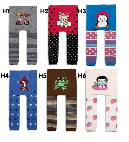 Детский hooyi/штаны для девочек Теплые хлопковые леггинсы с героями мультфильмов, колготки одежда для маленьких мальчиков с рисунками животных, штаны для девочек, 80, 90, 95