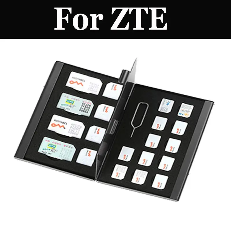 

21 in 1 Aluminum Memory Card Storage For ZTE Blade A2 Plus A210 A310 A330 A476 A510 A515 A520 A6 Lite Max A601 A610 A813 A910