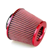 Универсальный автомобильный воздушный фильтр автомобиля индукционный комплект высокой мощности сетчатый конус крас