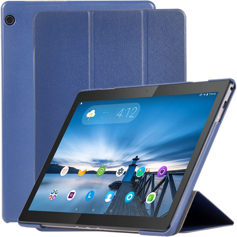 

mingfeng For lenovo tab M10 Cover Case Pattern PU Leather Hand Holder Case for lenovoTB-X605F/N 10.1inch Tablet Case+Free Stylus